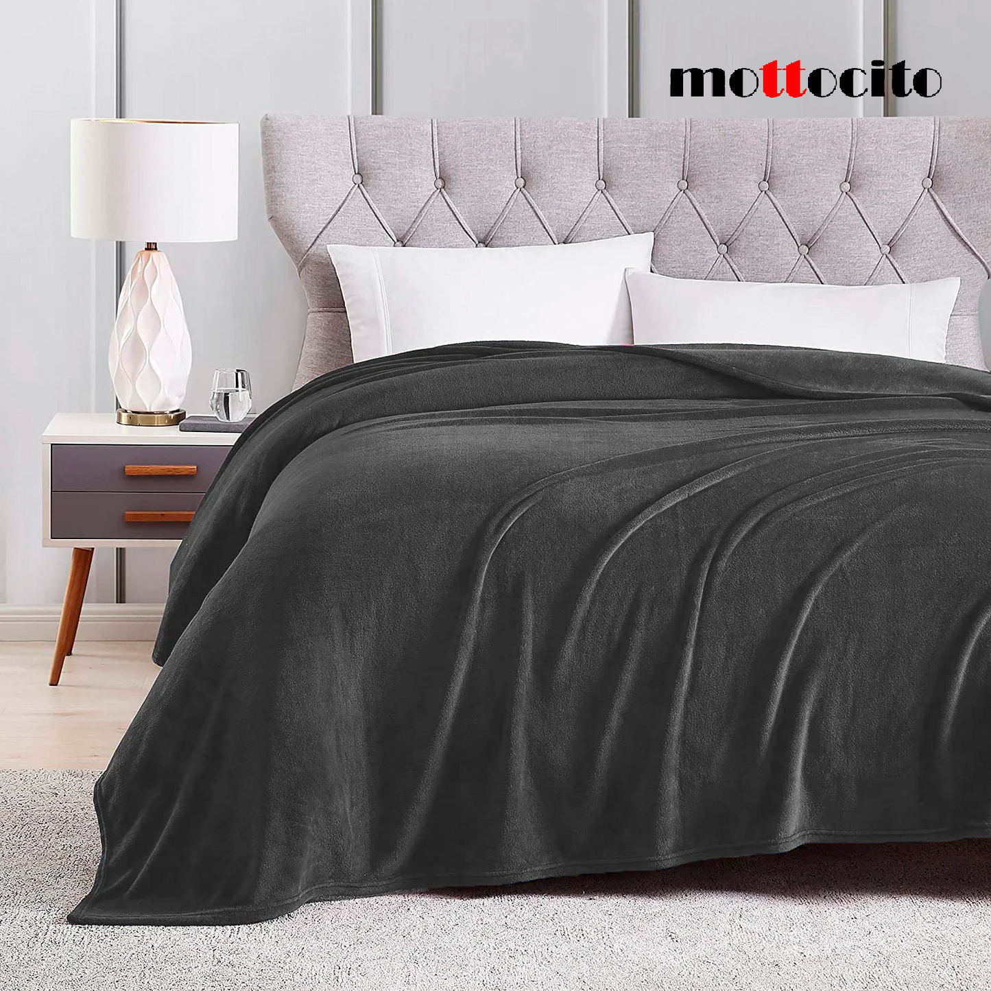 Cobija Queen Todos Los Colores 170cm x 220cm Piel de Conejo