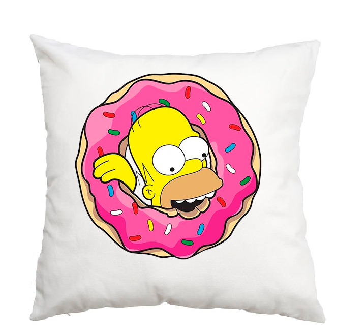 Cojín, Almohada con estampado personalizado, decorativo para sofá, Homero Dona, pago contrareembolso