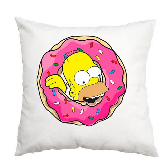 Cojín, Almohada con estampado personalizado, decorativo para sofá, Homero Dona, pago contrareembolso