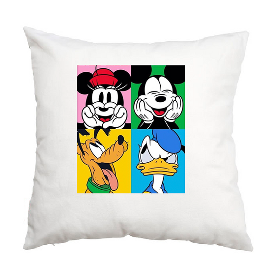 Cojín, Almohada con estampado personalizado, decorativo para sofá, Mickey Mouse Disney, pago contrareembolso