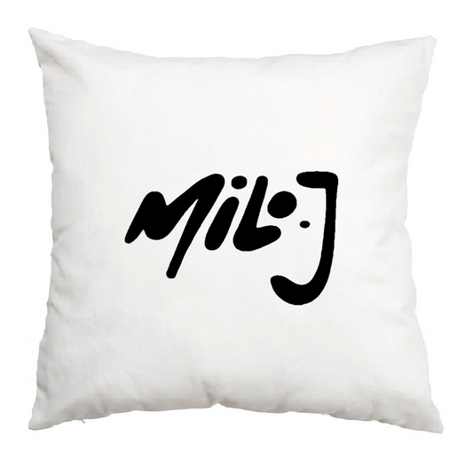 Cojín, almohada con estampado personalizado, decorativo para sofá, Milo J Logo pago contrareembolso