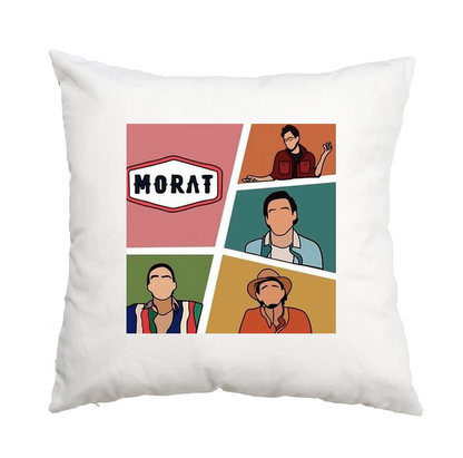 Cojín, Almohada con estampado personalizado, decorativo para sofá, Morat Cantantes, pago contrareembolso