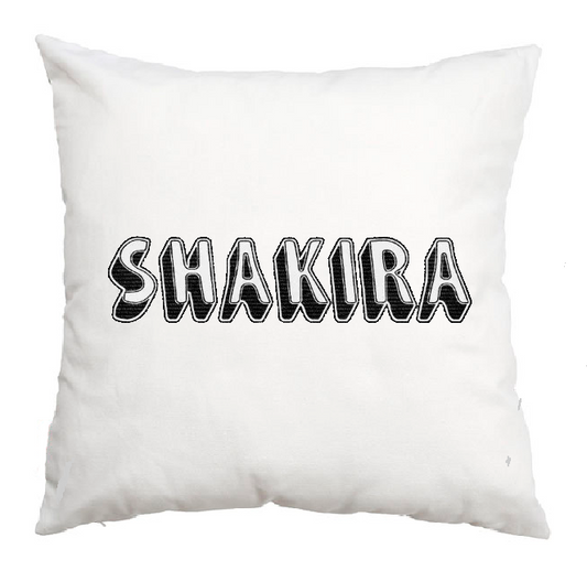 Cojín, almohada con estampado personalizado, decorativo para sofá, Shakira Logo pago contrareembolso