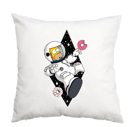 Cojín, Almohada con estampado personalizado, decorativo para sofá, Homero Astronauta, pago contrareembolso